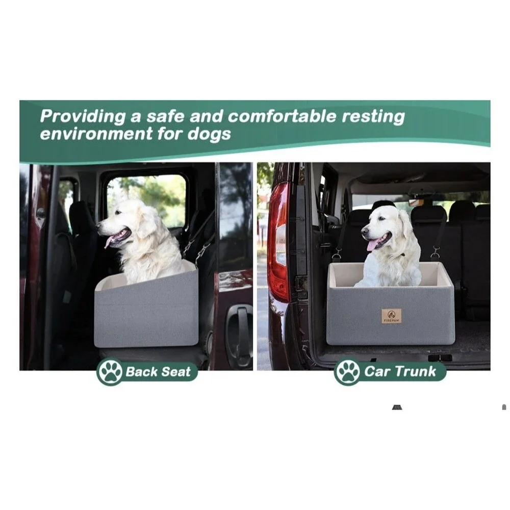 PAWBOSE Dog Car Seat for Large Dogs, Dog Booster Seat Under 55Lb, Washable NEW